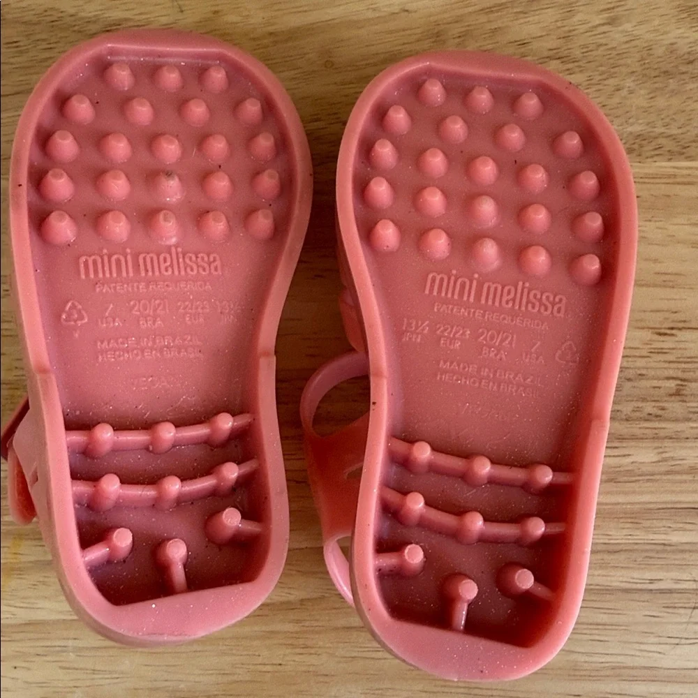 Mini Melissa Possession Pink Butterfly Jelly Shoes - Wings Connect Sz‎ 7